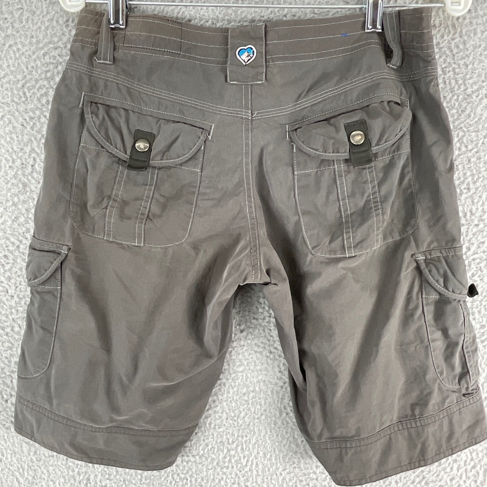 Kuhl Cargo Shorts Womens 4 Gray Good Stretch Hiking Utility Outdoor Pocketed